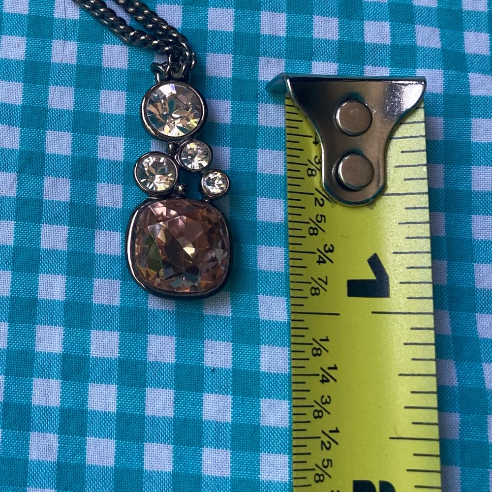 GIVENCHY 5 Crystal Pendant Necklace - Picture 8 of 8